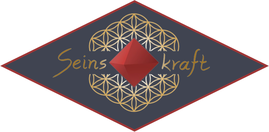 Das Logo von Seinskraft auf einer Raute